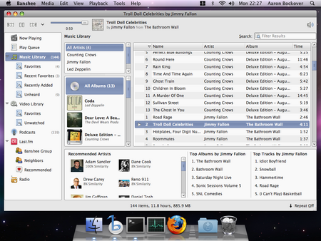 Banshee 1.4 on Mac OS X 10.5