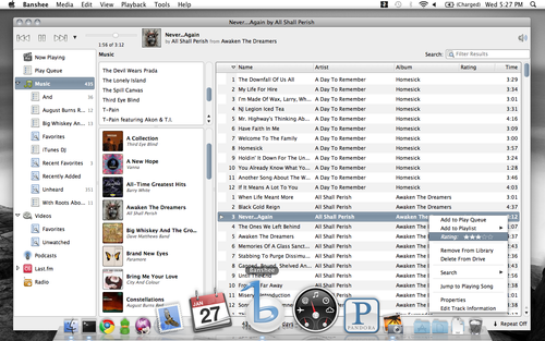 Banshee 1.5.3 on Mac OS X 10.6