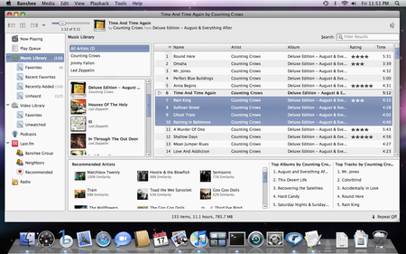 Banshee running on OS X 10.5